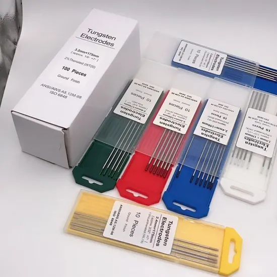Diámetro gris 1,6 2,4 3,2 del electrodo de tungsteno ISO6848 Wc20